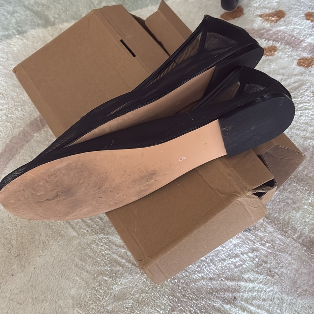 Black mesh ballet flats by Voleece - Picture 6 of 6
